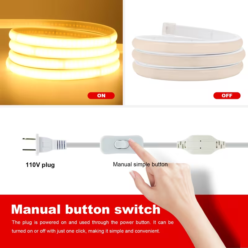 High-Lumen Cob Led Strip Light - Outdoor Power Strip Weatherproof review and price